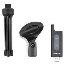 The accessories that come with the X1U microphone